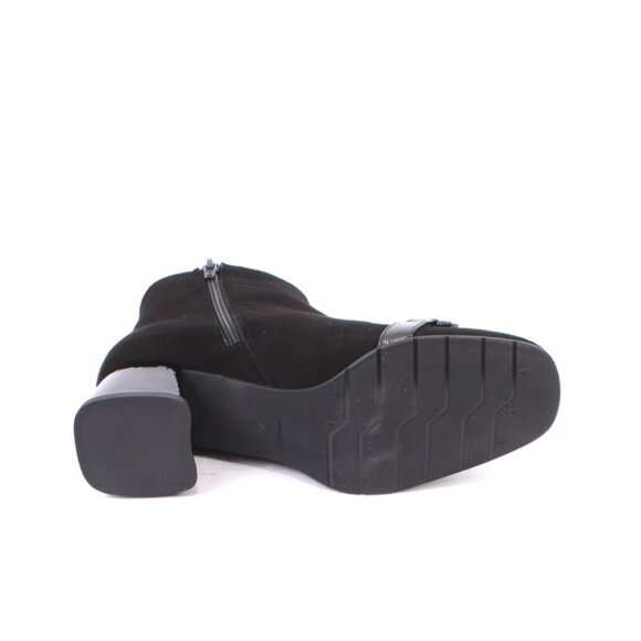 Luca Grossi 896a Black Suede Leather Ankle Heel Boots - Picture 8 of 8